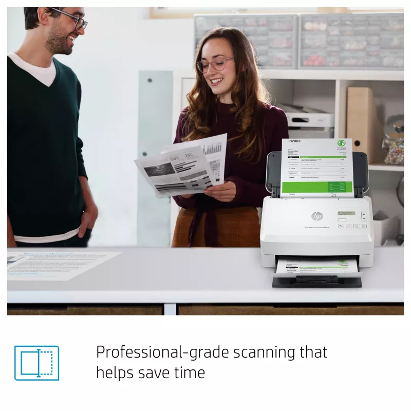 HP Scanjet Enterprise Flow 5000 s5 Dokumentų skaitytuvas (tiekiamasis) 600 x 600 DPI A4 Baltas