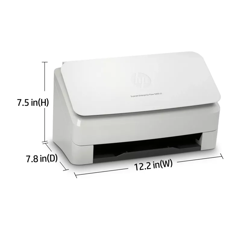 HP Scanjet Enterprise Flow 5000 s5 Dokumentų skaitytuvas (tiekiamasis) 600 x 600 DPI A4 Baltas