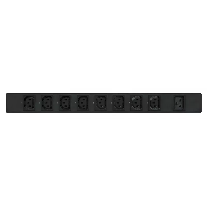 APC Easy Rack PDU, perjungiamas, 1U, 1 fazė, 3,7 kW, 230 V, 16 A, 8 x C13 lizdų, IEC60320 C20 įvadas