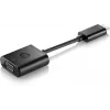 HP HDMI į VGA adapteris, 0,045 m, HDMI, VGA (D-Sub), Kištukas, Lizdas, Juoda
