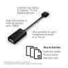 HP HDMI į VGA adapteris, 0,045 m, HDMI, VGA (D-Sub), Kištukas, Lizdas, Juoda