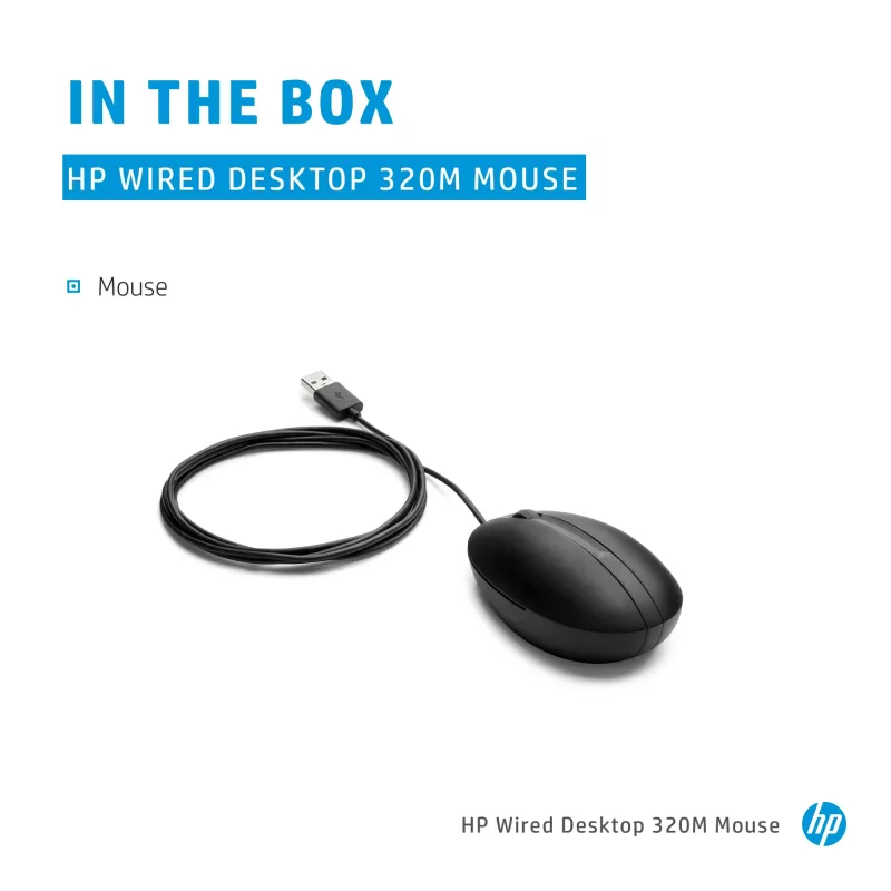 Pelė HP 9VA80AA juoda USB