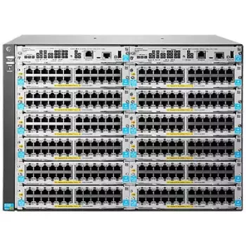 Tinklo korpusas HP 5412R zl2 stelažinis korpusas su 12 modulių lizdų, palaiko iki 96 10GbE arba 288 10/100/1000 prievadų (J9822A)