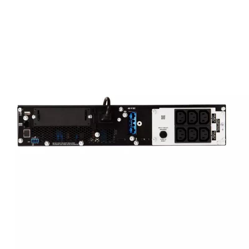 APC Smart-UPS On-Line SRT1500RMXLI-NC – 1500VA, 6x C13 išvestis, montuojamas į stelažą, su tinklo valdymo kortele