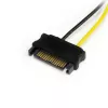 StarTech.com 6 colių SATA maitinimo į 6 kontaktų PCI Express vaizdo plokštės maitinimo adapterio laidas