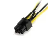 StarTech.com 6 colių SATA maitinimo į 6 kontaktų PCI Express vaizdo plokštės maitinimo adapterio laidas