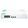 QNAP QSW-308S tinklo jungiklis, nevaldomas, Gigabit Ethernet (10/100/1000), baltas
