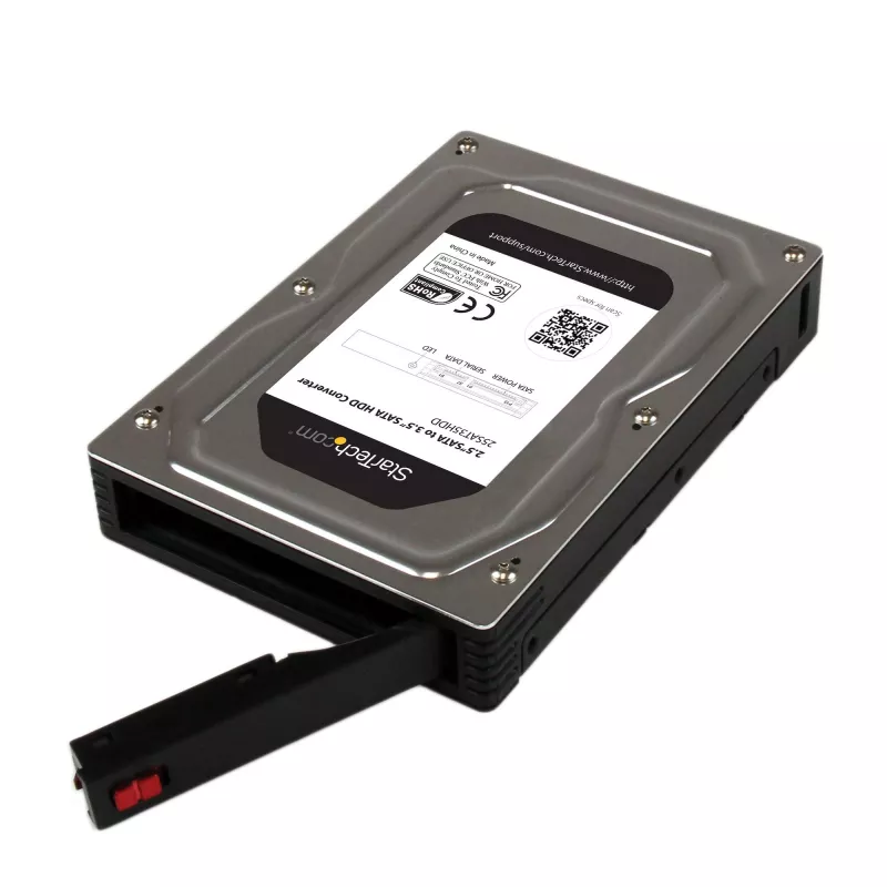 StarTech.com 2,5 inch į 3,5 inch SATA aliumininis kietojo disko adapterio korpusas, tinka SSD / HDD iki 12,5 mm aukščio