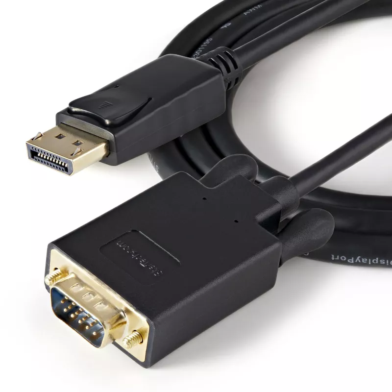 StarTech.com 3ft (1m) aktyvus DisplayPort į VGA laidas – DP į VGA adapteris, 1080p, fiksuojanti jungtis