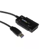 StarTech.com SATA į USB laidas - USB 3.1 (10Gbps) - UASP, juodas, veiklos ir maitinimo indikatoriai, CE, FCC, ASMedia ASM1351, 12 V, 0-60 °C