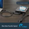StarTech.com SATA į USB laidas - USB 3.1 (10Gbps) - UASP, juodas, veiklos ir maitinimo indikatoriai, CE, FCC, ASMedia ASM1351, 12 V, 0-60 °C