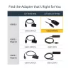 StarTech.com SATA į USB laidas - USB 3.1 (10Gbps) - UASP, juodas, veiklos ir maitinimo indikatoriai, CE, FCC, ASMedia ASM1351, 12 V, 0-60 °C