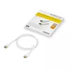 StarTech.com 1 m plonas HDMI 2.0 laidas, lankstus sertifikuotas HDMI laidas su Ethernet, UHD 4K 60Hz HDR10, tvirtas aramidinio pluošto dizainas su TPE apvalkalu, baltas
