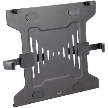 StarTech.com VESA nešiojamojo kompiuterio padėklas – reguliuojamas laikiklis monitoriaus rankenai, tinka 75x75 ir 100x100 VESA tvirtinimui, ventiliuojamas, 4,5 kg talpa