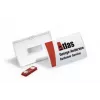 Durable Click Fold 8212-19 sulankstomas vardinis ženklelis, skaidrus, 75x40 mm, 10 vnt. pakuotėje