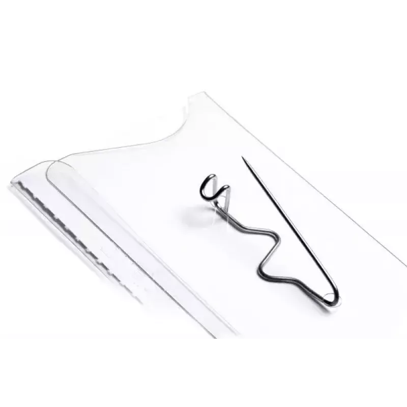 Durable Click Fold 8212-19 sulankstomas vardinis ženklelis, skaidrus, 75x40 mm, 10 vnt. pakuotėje