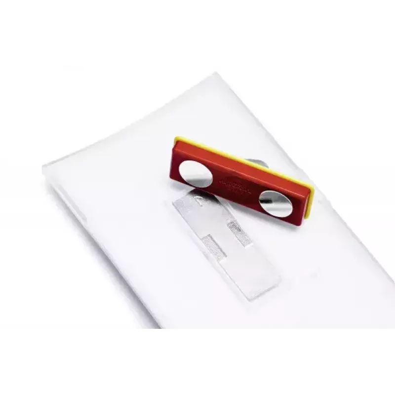 Durable Click Fold 8212-19 sulankstomas vardinis ženklelis, skaidrus, 75x40 mm, 10 vnt. pakuotėje