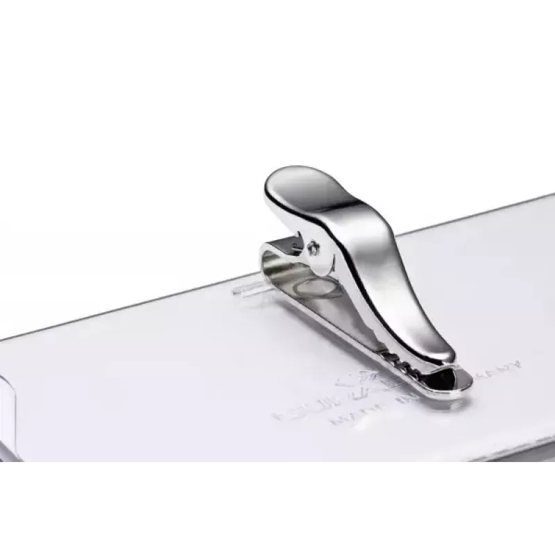 Durable Click Fold 8212-19 sulankstomas vardinis ženklelis, skaidrus, 75x40 mm, 10 vnt. pakuotėje