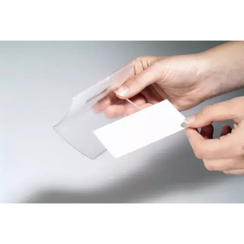 Durable Click Fold 8212-19 sulankstomas vardinis ženklelis, skaidrus, 75x40 mm, 10 vnt. pakuotėje