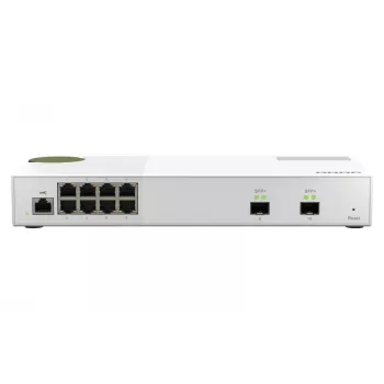 QNAP QSW-M2108-2S tinklo jungiklis, valdomas L2, 2.5G Ethernet (100/1000/2500), pilka