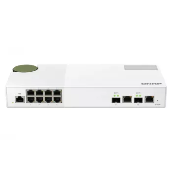 QNAP QSW-M2108-2C tinklo jungiklis valdomas L2 2.5G Ethernet (100/1000/2500) Pilka, Balta