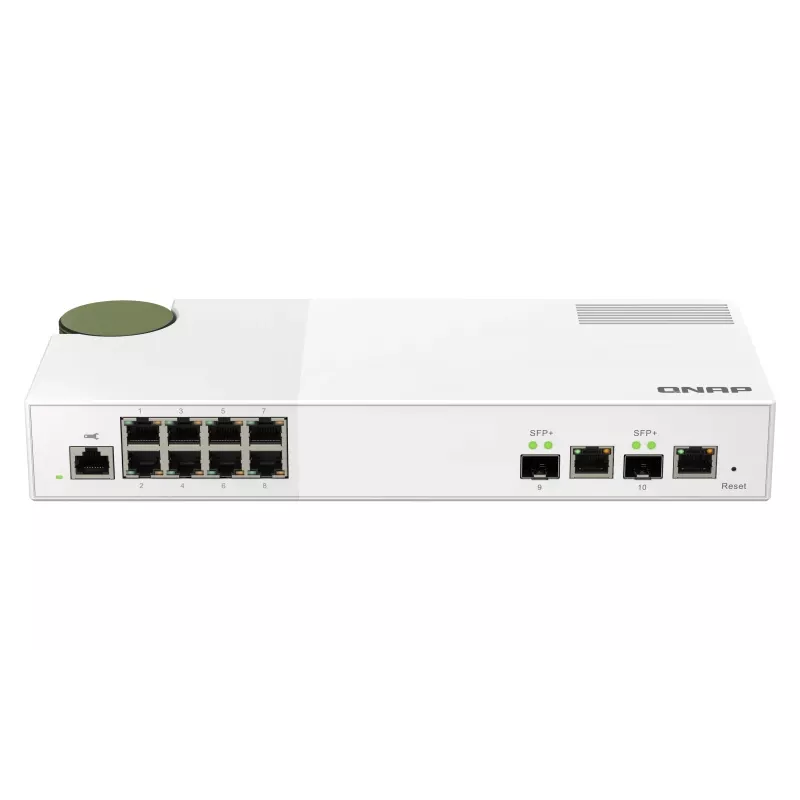QNAP QSW-M2108-2C tinklo jungiklis valdomas L2 2.5G Ethernet (100/1000/2500) Pilka, Balta