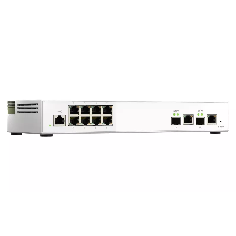 QNAP QSW-M2108-2C tinklo jungiklis valdomas L2 2.5G Ethernet (100/1000/2500) Pilka, Balta