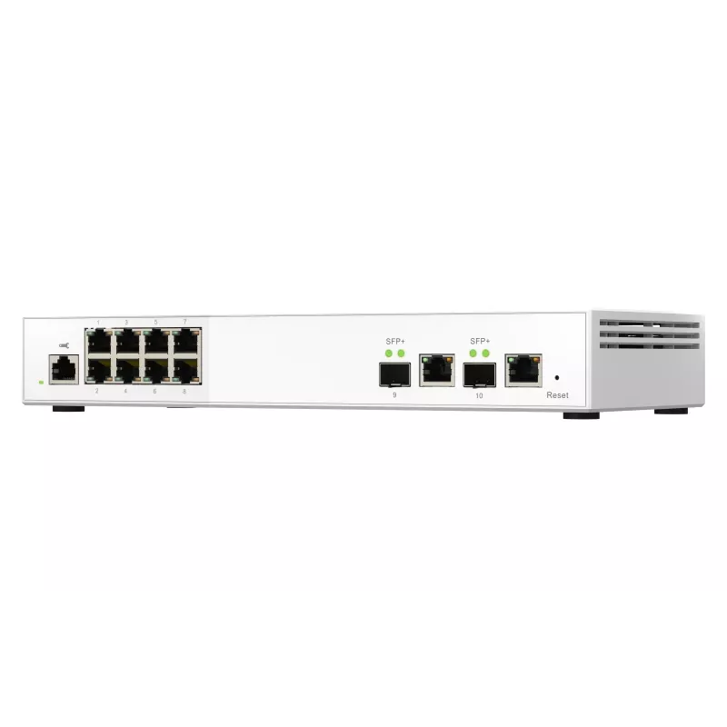 QNAP QSW-M2108-2C tinklo jungiklis valdomas L2 2.5G Ethernet (100/1000/2500) Pilka, Balta