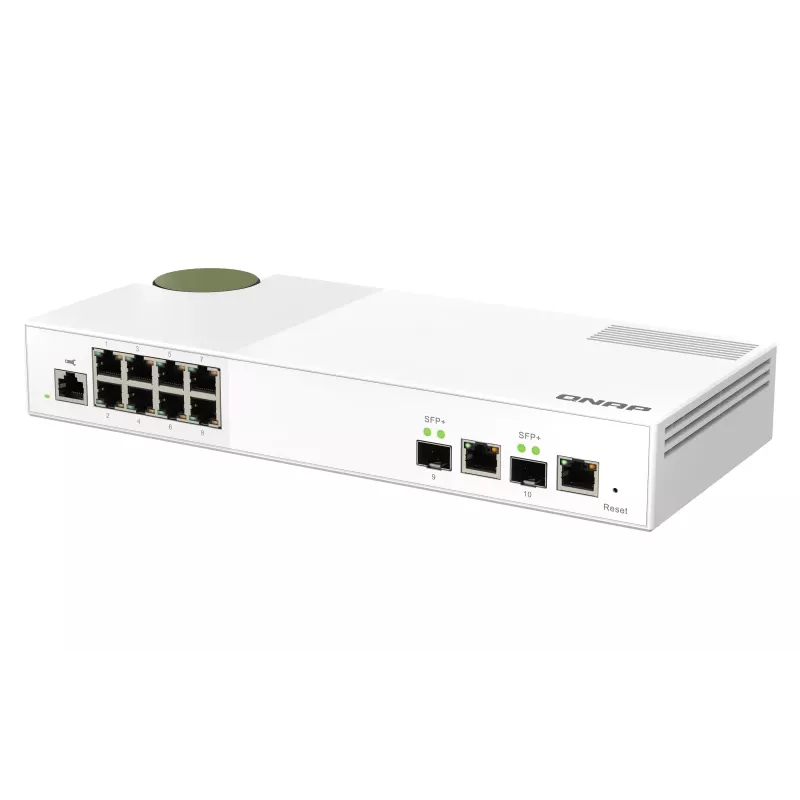 QNAP QSW-M2108-2C tinklo jungiklis valdomas L2 2.5G Ethernet (100/1000/2500) Pilka, Balta
