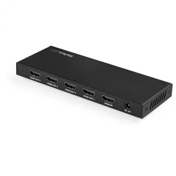 StarTech.com 4 prievadų HDMI skirstytuvas – 4K 60Hz, HDMI, 4x HDMI, 3840 x 2160 pikselių, juodas, 4K Ultra HD, 60 Hz