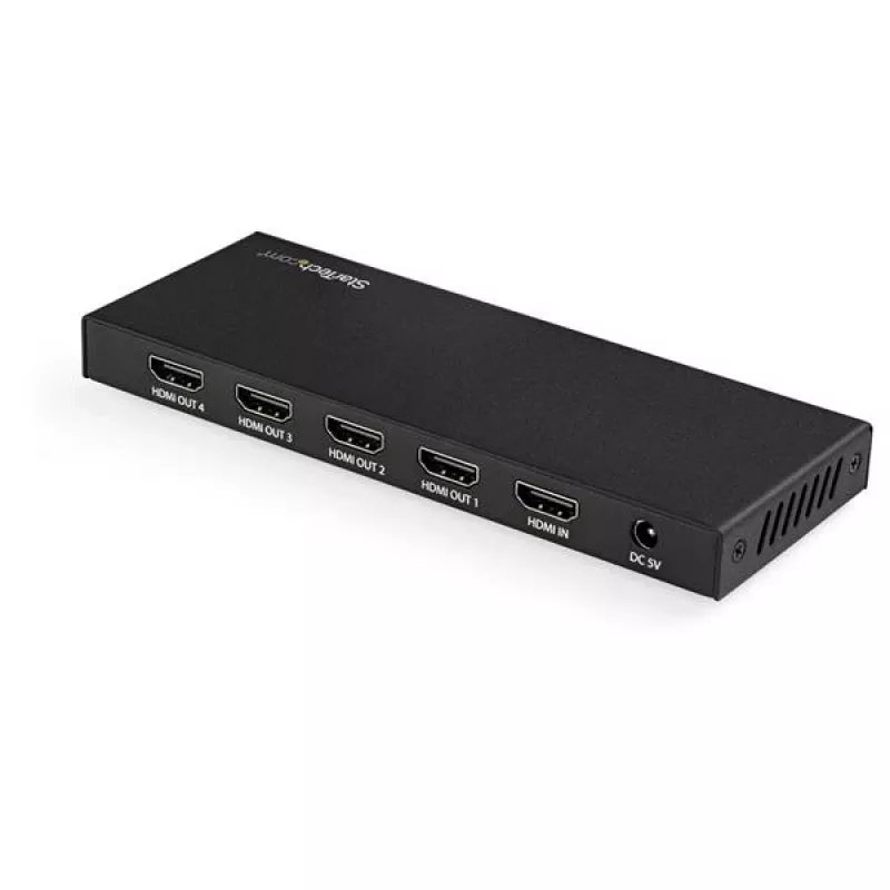 StarTech.com 4 prievadų HDMI skirstytuvas – 4K 60Hz, HDMI, 4x HDMI, 3840 x 2160 pikselių, juodas, 4K Ultra HD, 60 Hz