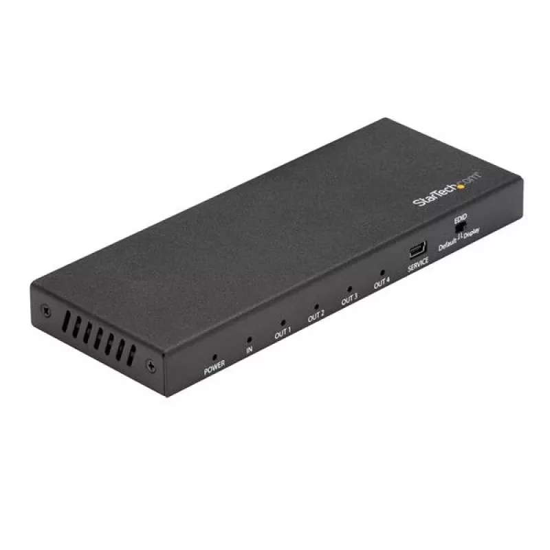 StarTech.com 4 prievadų HDMI skirstytuvas – 4K 60Hz, HDMI, 4x HDMI, 3840 x 2160 pikselių, juodas, 4K Ultra HD, 60 Hz