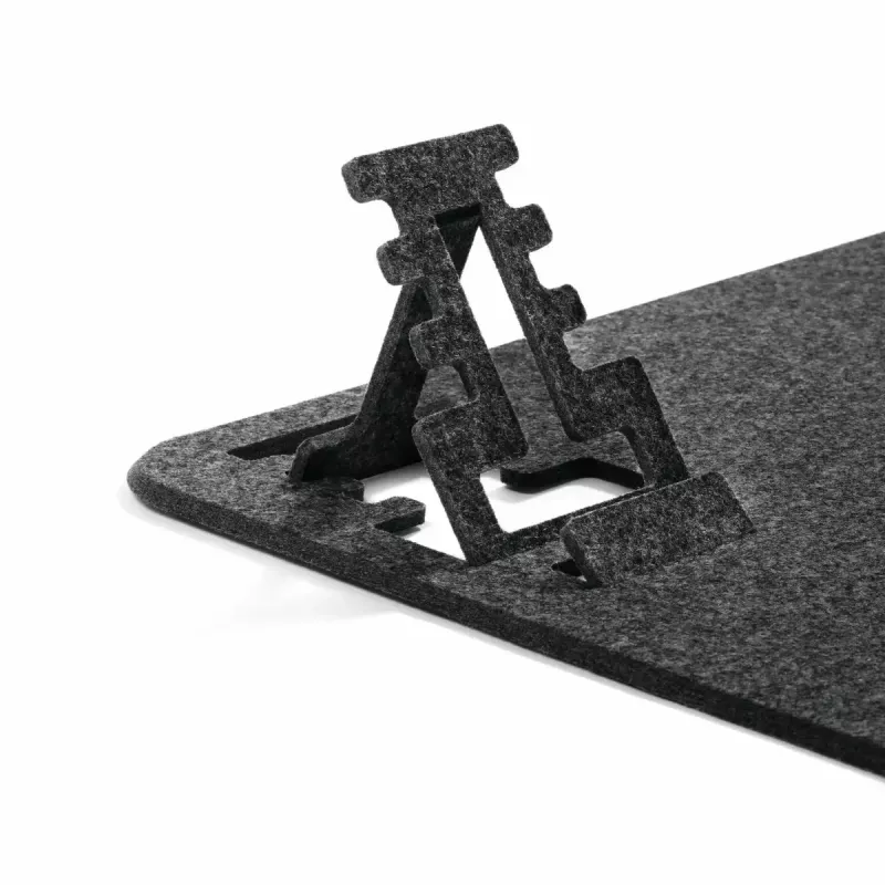 Stalo kilimėlis Durable 708158 iš PET veltinio, anglies spalvos, 700x330x4 mm
