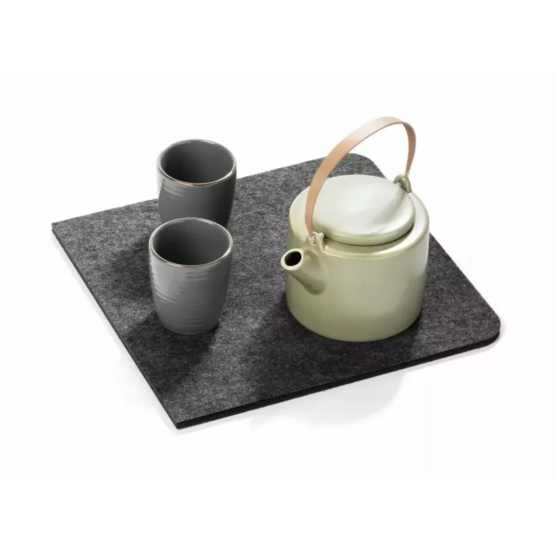 Stalo kilimėlis Durable 708158 iš PET veltinio, anglies spalvos, 700x330x4 mm