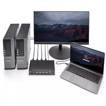 StarTech.com 4 prievadų HDMI KVM jungiklis su USB 3.0 - 1080p