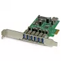 „StarTech.com“ 7 prievadų PCI Express USB 3.0 kortelė – standartinis ir žemo profilio dizainas