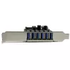 „StarTech.com“ 7 prievadų PCI Express USB 3.0 kortelė – standartinis ir žemo profilio dizainas