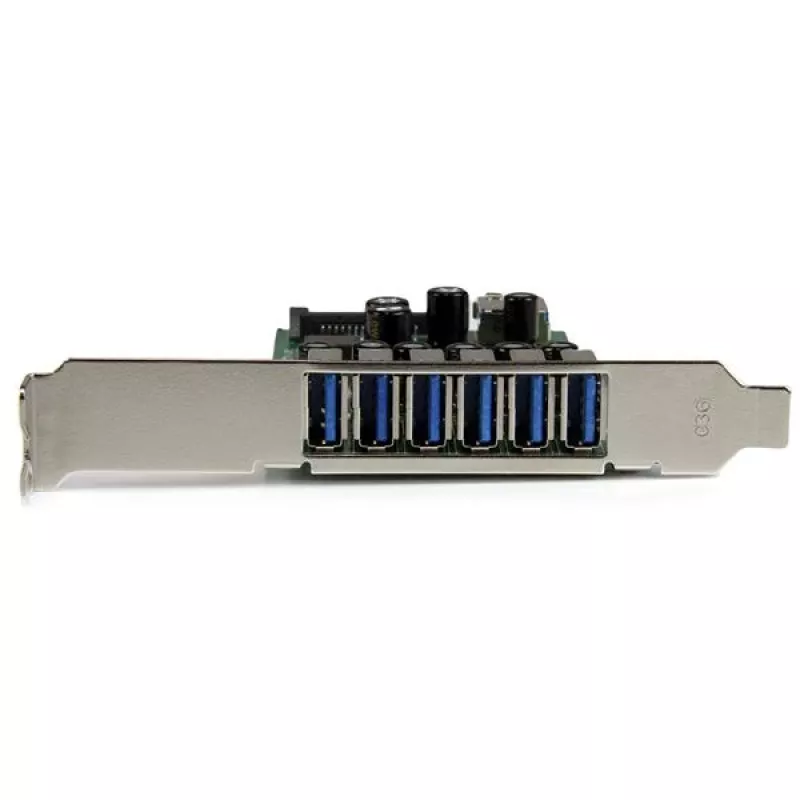 „StarTech.com“ 7 prievadų PCI Express USB 3.0 kortelė – standartinis ir žemo profilio dizainas