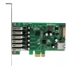 „StarTech.com“ 7 prievadų PCI Express USB 3.0 kortelė – standartinis ir žemo profilio dizainas