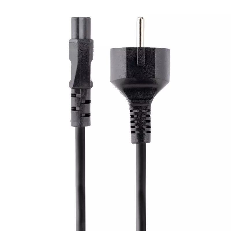 StarTech.com 3 m maitinimo laidas nešiojamam kompiuteriui, EU Schuko į C5, 2,5 A 250 V, 18 AWG