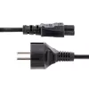 StarTech.com 3 m maitinimo laidas nešiojamam kompiuteriui, EU Schuko į C5, 2,5 A 250 V, 18 AWG