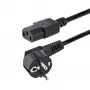StarTech.com 3 m maitinimo laidas, 18AWG, EU Schuko į C13, 250V 10A, juodas