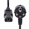 StarTech.com 3 m maitinimo laidas, 18AWG, EU Schuko į C13, 250V 10A, juodas