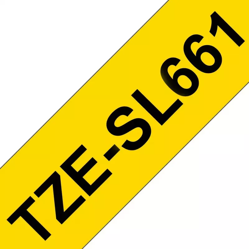 Brother TZE-SL661 lipni juosta žymėjimui Juoda ant geltonos