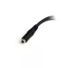 StarTech.com 3,5 mm 4 kontaktų ausinių skirstytuvas į 2x 3 kontaktų 3,5 mm lizdą – F/M