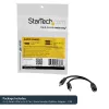 StarTech.com 3,5 mm 4 kontaktų ausinių skirstytuvas į 2x 3 kontaktų 3,5 mm lizdą – F/M