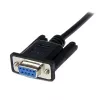 StarTech.com 2 m juodas DB9 RS232 nuoseklusis nulinio modemo kabelis F/M