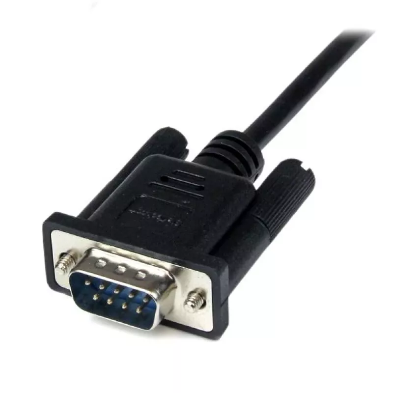 StarTech.com 2 m juodas DB9 RS232 nuoseklusis nulinio modemo kabelis F/M