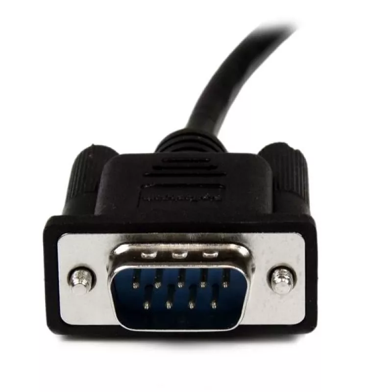 StarTech.com 2 m juodas DB9 RS232 nuoseklusis nulinio modemo kabelis F/M