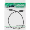 USB 2.0 kabelis A tipas / B tipas juodas 0,3 m InLine 34503X